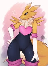 renamon_in_rouge_the_bat_s_outfit__by_skyversa_dg1dzvq