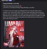 HBD ray luvia