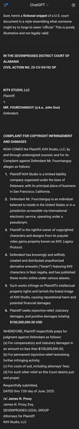CALG GETS SUED