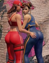 Ruby Chunners butt grope