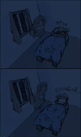 anon hugs chara pillow (2)