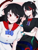 __houjuu_nue_and_kijin_seija_touhou_drawn_by_seijamom__c378728543b052ef4865fcd3226b76ca