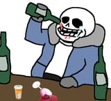 sans drunk
