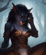 worgen traveller relaxing alone near her campfire