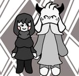chara chilling with Asriel