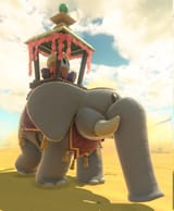 shy-guy on elephant