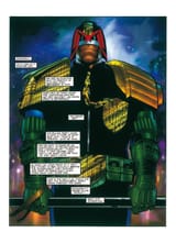 Judge Dredd, lecturing you about Democracy