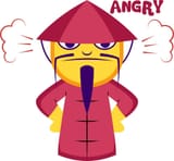 angry-chinese-man-in-pink-suit-illustration-on-a-white-background-free-vector