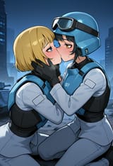 SEAF chans kissing Illustrious version