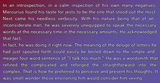 Mercurius talks too much