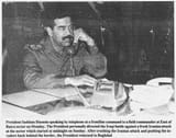 Saddam_Hussein_on_a_telephone_call,_1988