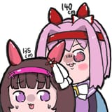 urara towers over flower