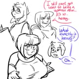 chara as a heavy lady
