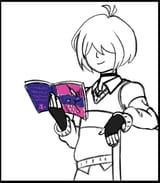 reading a book