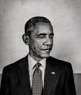 grey scale obama