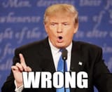 trump wrong