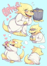 __alphys_and_mad_mew_mew_undertale_drawn_by_marueri__sample-d56b22651f1367def395da52666fefc0