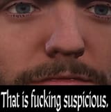 suspicious
