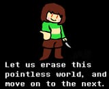 chara offers to go to the next world (ms paint)