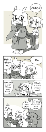 ralsei meets Chara