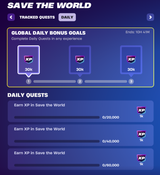 save the world dailies