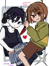 Omori x Undertale Chara &amp; Omori @dande_ut