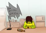 kris drinking