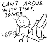 Boner cant argue