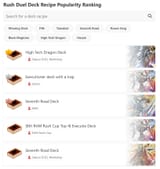 Rush Popular Decklists