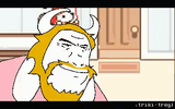 asgore running over dess
