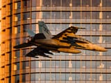 F-18 going downtown