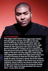 Fruity ass loking nigga