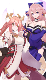 __tamamo_yae_miko_and_tamamo_no_mae_fate_and_3_more_drawn_by_fukiya_fumiakitoyama__fc58589f3d2651497bc0181437d44e3a