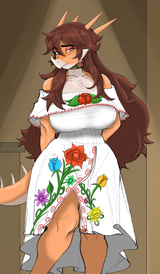 snoot game Rosa beautiful dress