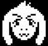 angry pixelated asriel