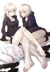 __artoria_pendragon_jeanne_d_arc_alter_saber_alter_and_cavall_ii_fate_and_1_more_drawn_by_batatata77__fe7a3c2603cfa14c328f3ec5f59e1fca