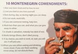 10 montengran commandments
