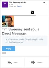 Message from Tim