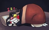 fat spamton comfy sleeping