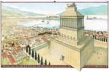 Artist-re-creation-Mausoleum-of-Halicarnassus