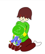 Mommy Chara watches Anon play on the Switch