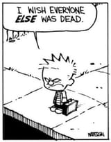 Me seething