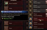 Talisman of Preservation 6.2