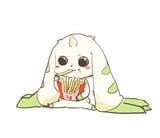 funny dog eat a fry