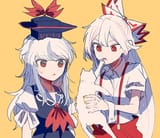 __fujiwara_no_mokou_and_kamishirasawa_keine_touhou_drawn_by_itomugi_kun__6a17b53688abb3846a0ed1e857f8cf6b