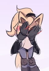 embarrased woof