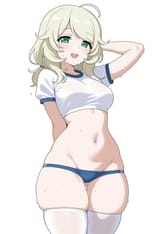 00464-3852535456-masterpiece, best quality, amazing quality, very aesthetic, newest, general, (flat colors_0.8), yusa kozue, girls und panzer, 1g