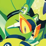 Surge looking at a stupid faggot