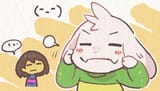 asriels chinese cowboy impression is so incredibly offensive that frisks stomach ulcer practically explodes and is unable to tell asriel to stop being so fucking racist