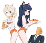 __producer_p_head_producer_sajo_yukimi_yusa_kozue_and_hootie_the_owl_idolmaster_and_2_more_drawn_by_nhej__ea355a1fe9aafdf89ec803326c70ecb8